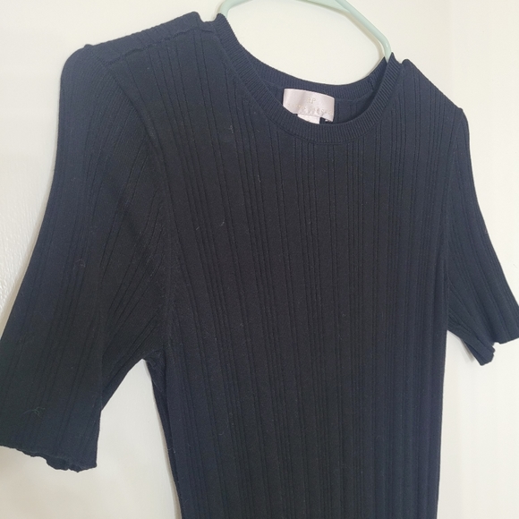 Rachel Parcell black ribbed dress - Picture 4 of 4